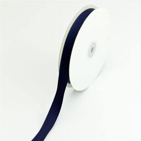 img 1 attached to Premium Solid Navy Blue Grosgrain Ribbon - 5/8 Inch Width - Creative Ideas Collection