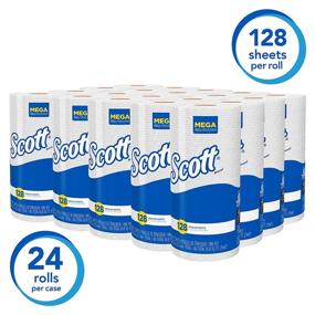 img 3 attached to 🧻 Scott Kitchen Paper Towels (41482): Fast-Drying Absorbency Pockets, Perforated Standard Paper Towel Rolls - 128 Sheets/Roll, 20 Rolls/Case