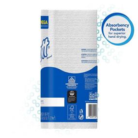 img 1 attached to 🧻 Scott Kitchen Paper Towels (41482): Fast-Drying Absorbency Pockets, Perforated Standard Paper Towel Rolls - 128 Sheets/Roll, 20 Rolls/Case
