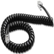 🔌 polycom soundpoint 9 ft. black handset cord for ip 301, ip 501, ip 601, ip 670, ip 321, ip 331, ip 335, ip 450, ip 550, ip 560, ip 650 phones logo