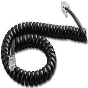 img 4 attached to 🔌 Polycom SoundPoint 9 ft. Black Handset Cord for IP 301, IP 501, IP 601, IP 670, IP 321, IP 331, IP 335, IP 450, IP 550, IP 560, IP 650 Phones