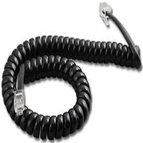 img 1 attached to 🔌 Polycom SoundPoint 9 ft. Black Handset Cord for IP 301, IP 501, IP 601, IP 670, IP 321, IP 331, IP 335, IP 450, IP 550, IP 560, IP 650 Phones