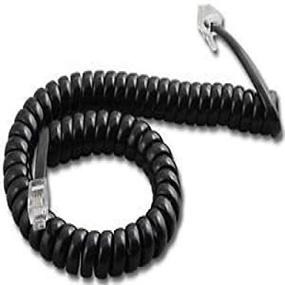 img 2 attached to 🔌 Polycom SoundPoint 9 ft. Black Handset Cord for IP 301, IP 501, IP 601, IP 670, IP 321, IP 331, IP 335, IP 450, IP 550, IP 560, IP 650 Phones