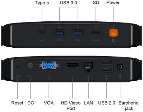 img 3 attached to CHUWI HeroBox Pro Mini PC с Windows 10, Intel Jasper Lake N4500 Dual-Core, 8 ГБ DDR4 256 ГБ SSD, расширяемым HDD 2TB 2.5 дюйма, 1TB SSD, Dual WiFi 2.4GHz/5GHz, 1000Mbps Ethernet, BT4.2.