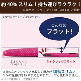 img 2 attached to 🎒 Kokuyo Neocritz Flat Pink Pencil Case: Stylish and Functional Storage Solution (F-VBF160-2)