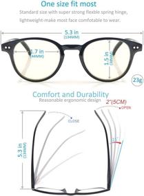 img 2 attached to Stylish Blue Light Blocking Reading Glasses: 4 Pack for Women with Small/Petite Faces