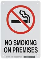 brady 141963 smoke-friendly plastic premises logo