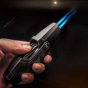 img 2 attached to 🔥 Silver PROMISE Torch Lighter for Kitchen, Culinary, Outdoor BBQ - Jet Torch Pen Lighter, Windproof, Butane Refillable with Safety Lock - Ideal for Welding, Soldering, Baking, Creme Brulee (Without Fuel)