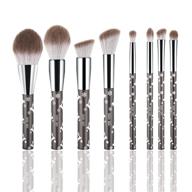 💄 enzo ken natural hair makeup brush set: extra soft brushes for flawless face contour, eye makeup and blush application logo