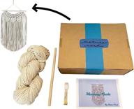 🧶 macrame kit for diy macrame wall hanging with nature cord, woven wall art instructions, macrame book, 4mm macrame cord, and rope – crafting gift set for boho wall decor logo