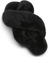 🩴 vepose girl's boy's slippers: ultra-comfy plush furry open toe fur slides for kids - indoor/outdoor slipper for child slip-on logo