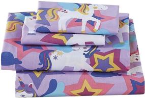 img 1 attached to 🦄 Elegant Homes Kids' Multicolor Unicorn Pillowcase | Home Store