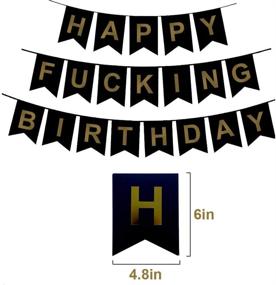 img 1 attached to 🎉 40th Birthday Decorations Gifts for Men Women - Happy F*ing Birthday Banner & Haning Swirls - 40th Birthday Party Supplies
