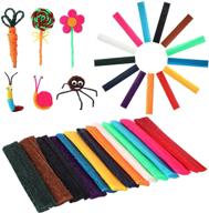 upins 1000pcs bendable sticky wax yarn sticks in 13 colors with blue storage bag - craft supplies for kids diy art projects logo