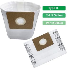 img 1 attached to 🧹 High-Quality 12 Pack Type B Vacuum Filter Bag for Shop Vac 2-2.5 Gallon & All Around EZ Vacuum (Part # 90668)