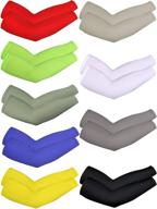 🌞 ultimate protection and cooling: 9 pairs bememo unisex uv sleeves for long-lasting arm cover логотип