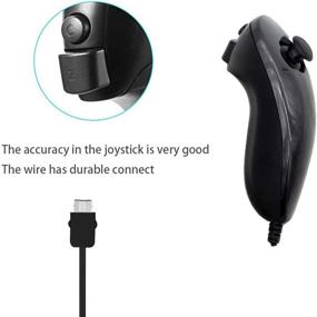 img 1 attached to PlayHard Remote and Nunchuk Controllers Bundle - Compatible with Nintendo Wii & Wii U (Black)