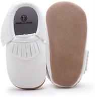 delebao soft sole tassel crib shoes for unisex baby | moccasins loafers for optimal comfort logo