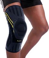 🏋️ berter knee brace with patella gel pads & side stabilizers - compression sleeve support for men and women, ideal for running, meniscus tear, acl, arthritis, joint pain relief логотип