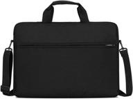 stylish and sturdy tangbolibo 14 inch laptop case sleeve: ultimate protection for macbook pro, hp, dell, acer, asus chromebook and more - sleek and durable business briefcase handle bag in black logo