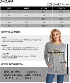 img 1 attached to 👚 Womens Long Sleeve Graphic Pullover Sweatshirts with Pockets: Casual Loose Blouse Tops