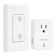 🔌 dewenwils wireless wall mounted light switch: remote control outlet for convenient lamp control with 100ft rf range, no wiring needed, etl listed and programmable logo