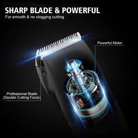 img 1 attached to ELECTRFIRE Professional Hair Clippers for Men - Cordless Rechargeable Grooming Kit with Waterproof Hair Trimmer, LED Display