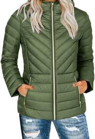 img 4 attached to Yskkt Womens Packable Jackets Pockets Women's Clothing