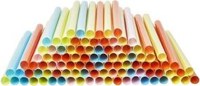 img 3 attached to 🥤 Assorted Color Jumbo Smoothie Straws - Pack of 100