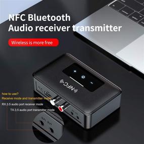 img 3 attached to 🎧 Enhance Your Home Music System with Bluetooth 5.0 Adapter Receiver – HiFi Wireless Audio Streaming, TV Transmitter, AptX Low Latency – Black