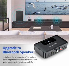 img 1 attached to 🎧 Enhance Your Home Music System with Bluetooth 5.0 Adapter Receiver – HiFi Wireless Audio Streaming, TV Transmitter, AptX Low Latency – Black