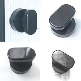 img 1 attached to Versatile and Strong: Powerful Suction Cup Glass Mirror Door Handle for Bathroom, Refrigerator, Bathtub, Shower, Kitchen Drawer, and Cabinet