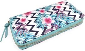 img 1 attached to Lovely Plant Floral Around Wallet Women's Handbags & Wallets