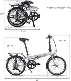 img 2 attached to 🚴 Dahon Mariner D8 Folding Bike: Lightweight Aluminum Frame, 8-Speed Gears, Ideal Foldable Bicycle for Adult Cyclists