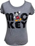 🐭 gray disney junior fashion top with mickey mouse logo