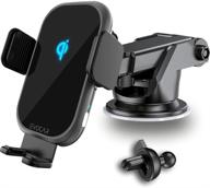 🚗 evocar wireless car charger mount: auto clamping, qi fast charging for iphone 12/11/pro max, samsung s20/s10+ logo