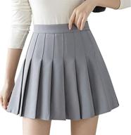 👗 stylish and comfortable girls' waisted pleated skater tennis uniforms in skirts & skorts logo