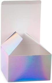 img 4 attached to 🎁 RUSPEPA Foil Silver Box Cardboard Box with Lids 4x4x2 - Pack of 30 for Bracelets, Jewelry, and Small Items