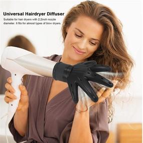 img 3 attached to Hair Dryer Diffuser for Curly and Wavy Hair, Suitable for Round Mouth Sizes 4.5-6CM, Ideal for All Hair Types