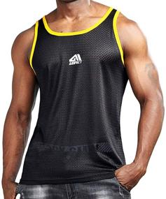 img 4 attached to AIMPACT Men's Active 🏋️ Sleeveless Workout Running Athletic Clothing