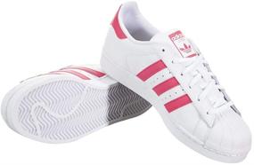 img 2 attached to 👟 adidas Originals Superstar Sneaker - Boys' Big Kid Shoe, White/Real Pink/Real Pink, Size 5 US