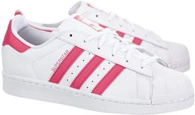 img 3 attached to 👟 adidas Originals Superstar Sneaker - Boys' Big Kid Shoe, White/Real Pink/Real Pink, Size 5 US