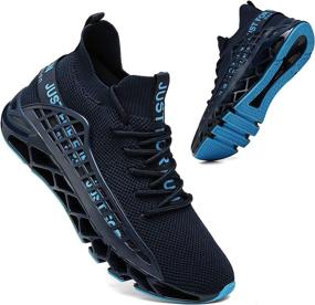 img 4 attached to FZUU Athletic Running Sneakers Numeric_12 Men's Shoes for Athletic