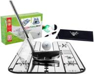 all-in-one value pack premium golf alignment mirror: enhance your short game with comprehensive golf putting practice aids logo