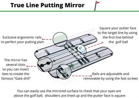 img 2 attached to All-in-One Value Pack Premium Golf Alignment Mirror: Enhance Your Short Game with Comprehensive Golf Putting Practice Aids