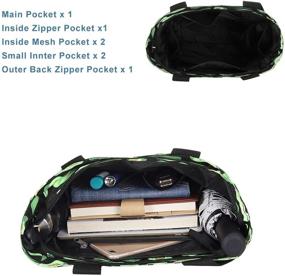 img 2 attached to HAWEE Flamingo Zipper Shoulder Handbag Women's Handbags & Wallets