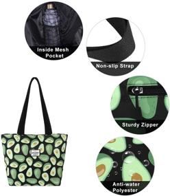 img 1 attached to HAWEE Flamingo Zipper Shoulder Handbag Women's Handbags & Wallets