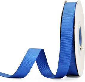 img 3 attached to 25 Yards of Royal Blue Solid Grosgrain Ribbon Roll - 5/8 inch Width for Gift Wrapping Ribbons
