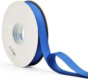 img 2 attached to 25 Yards of Royal Blue Solid Grosgrain Ribbon Roll - 5/8 inch Width for Gift Wrapping Ribbons