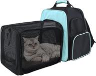 mumupet pet carrier backpack: airline approved, expandable & safe – ideal for cats, rabbits, and puppies up to 20 lbs logo